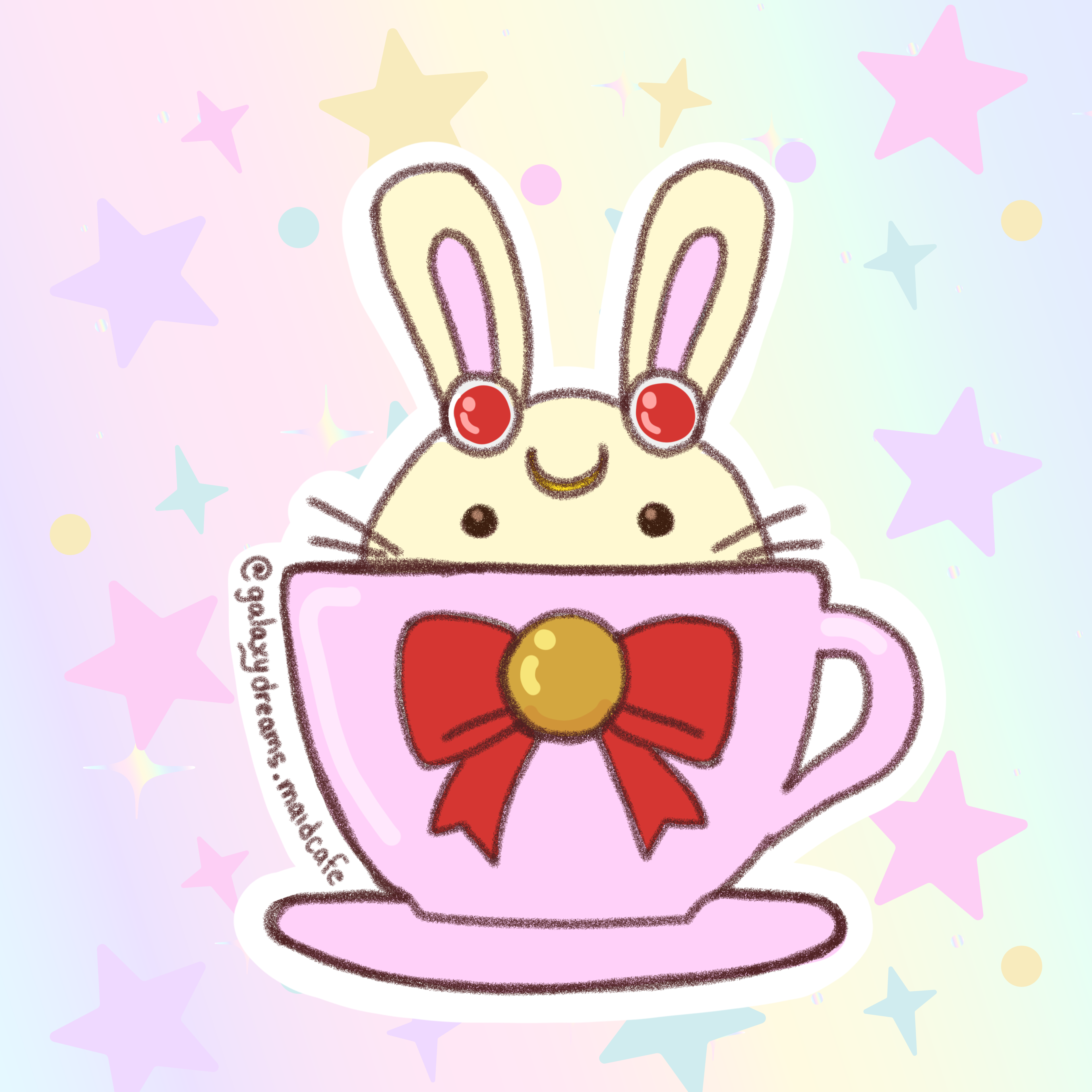 Anime Tea Cup Stickers